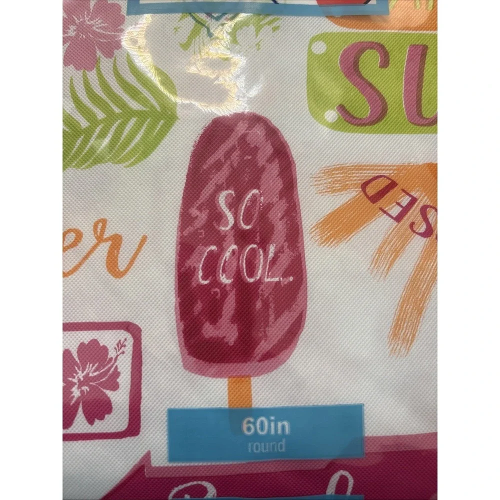 Summer Fun Vinyl Tablecloth‎ 60